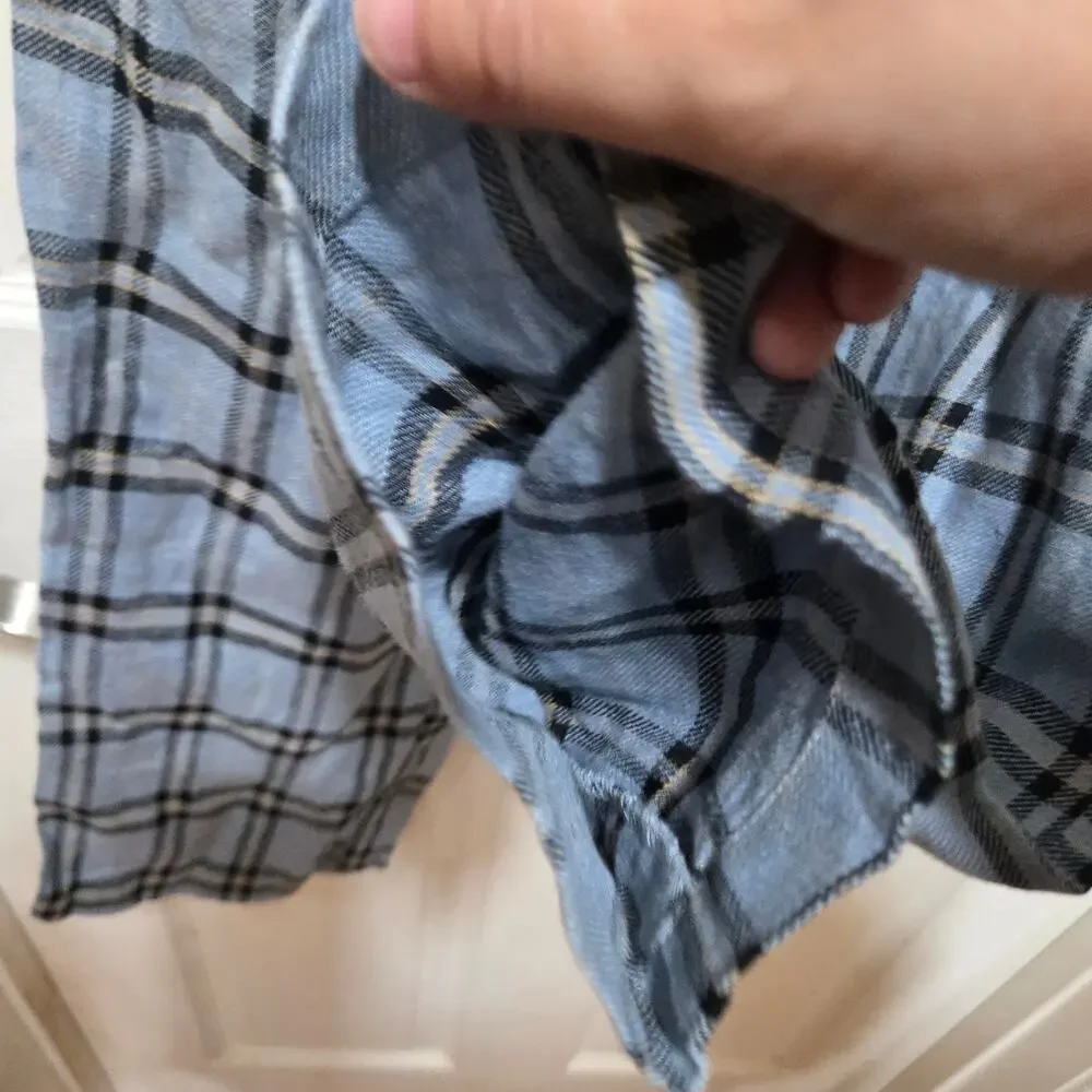 Reformation Linen Plaid Pants Size 0 Cropped Straight Leg
